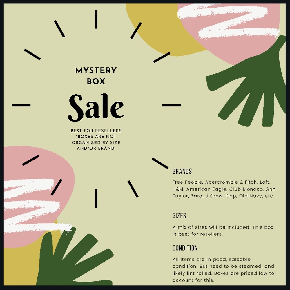 Reseller Mystery Box - Price is firm